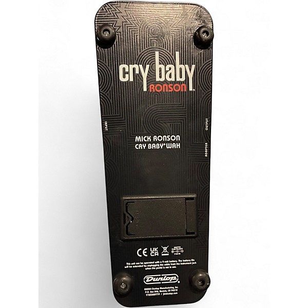 Used Dunlop MR95LTD Mick Ronson Signature Cry Baby Effect Pedal