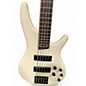 Used Ibanez SR505 5 String WHITE Electric Bass Guitar