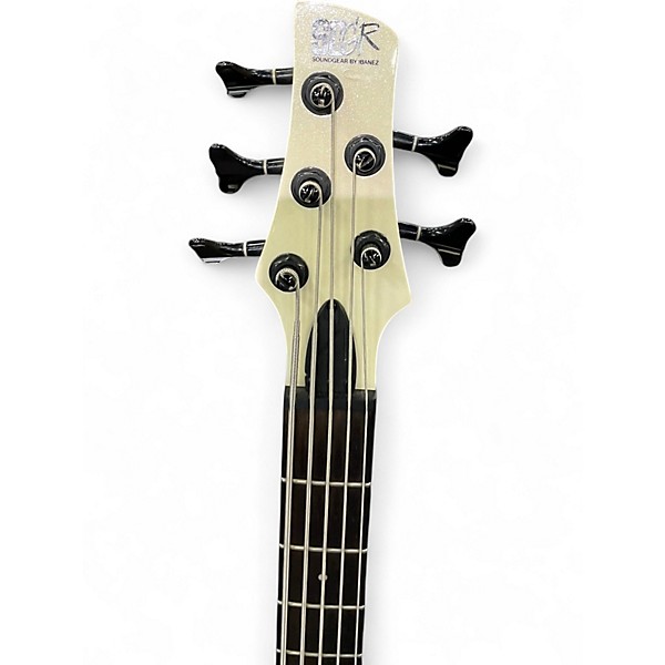 Used Ibanez SR505 5 String WHITE Electric Bass Guitar