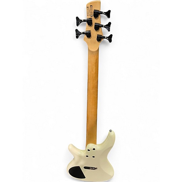 Used Ibanez SR505 5 String WHITE Electric Bass Guitar