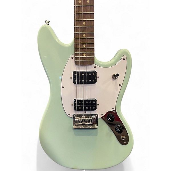 Used Squier Bullet Mustang HH Surf Green Solid Body Electric Guitar
