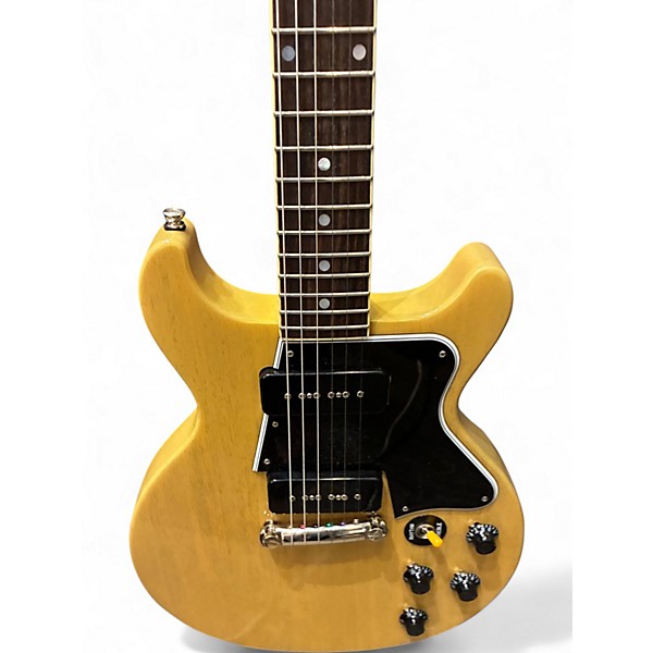 Used Epiphone Inspired By Gibson Custom 1960 Les Paul Special Double Cut TV Yellow Solid Body Electric Guitar