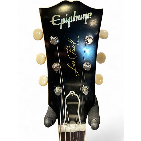 Used Epiphone Inspired By Gibson Custom 1960 Les Paul Special Double Cut TV Yellow Solid Body Electric Guitar
