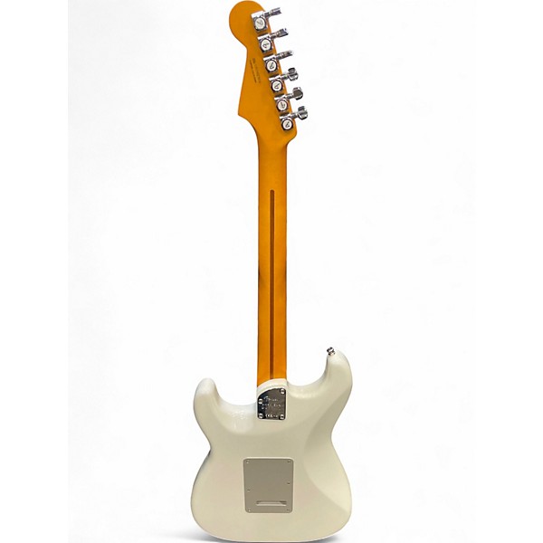 Used Fender American Ultra II Stratocaster White Solid Body Electric Guitar