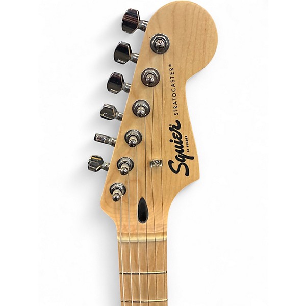 Used Squier SONIC STRATOCASTER HT Yellow Solid Body Electric Guitar
