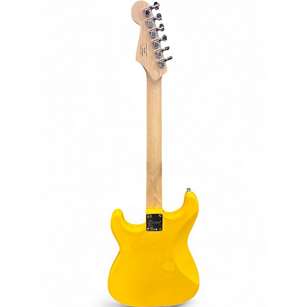 Used Squier SONIC STRATOCASTER HT Yellow Solid Body Electric Guitar