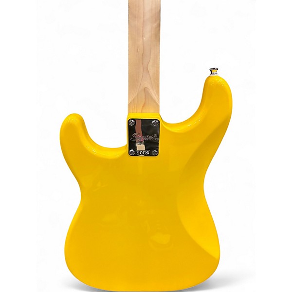 Used Squier SONIC STRATOCASTER HT Yellow Solid Body Electric Guitar