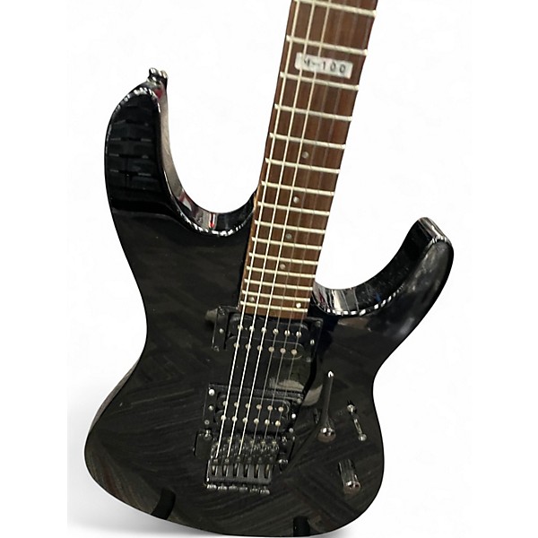 Used ESP LTD M100FM BLACK Solid Body Electric Guitar