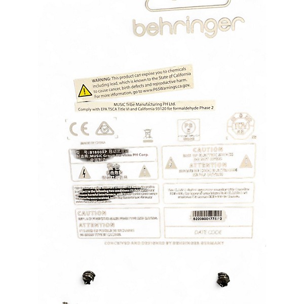 Used Behringer B1800XP Powered Subwoofer