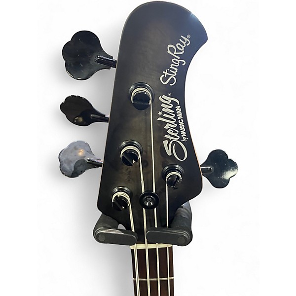 Used Sterling by Music Man RAY34PB TRANS BLACK SATIN Electric Bass Guitar