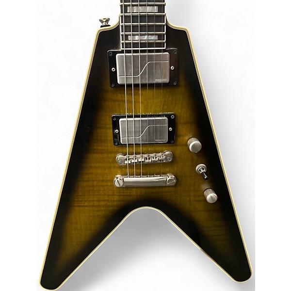 Used Epiphone Prophecy Flying V Yellow Tiger Solid Body Electric Guitar