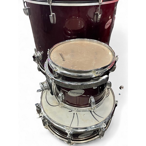 Used Ludwig 5 Piece Accent CS Red Drum Kit