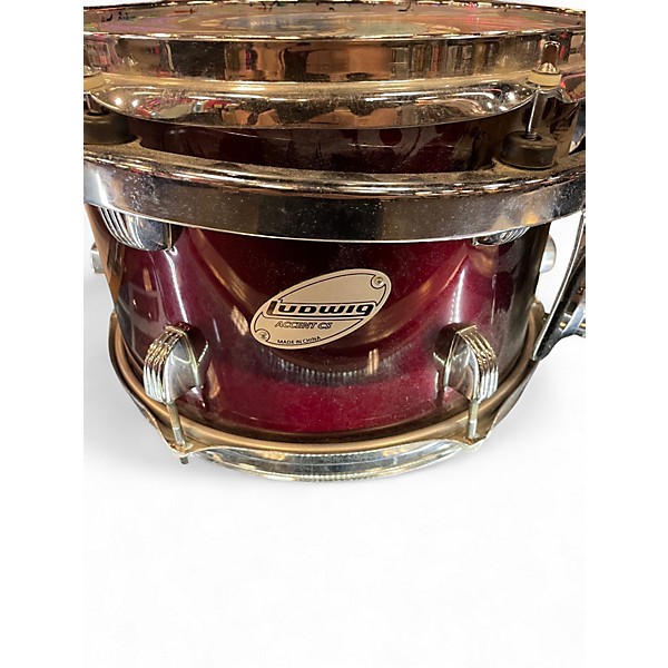Used Ludwig 5 Piece Accent CS Red Drum Kit