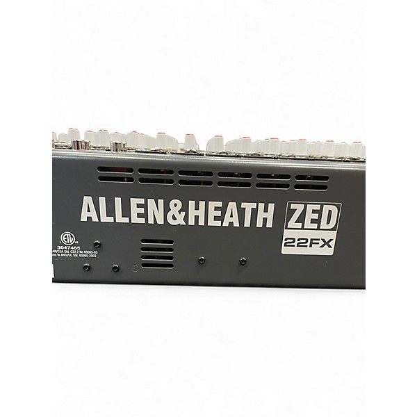 Used Allen & Heath ZED22FX Unpowered Mixer