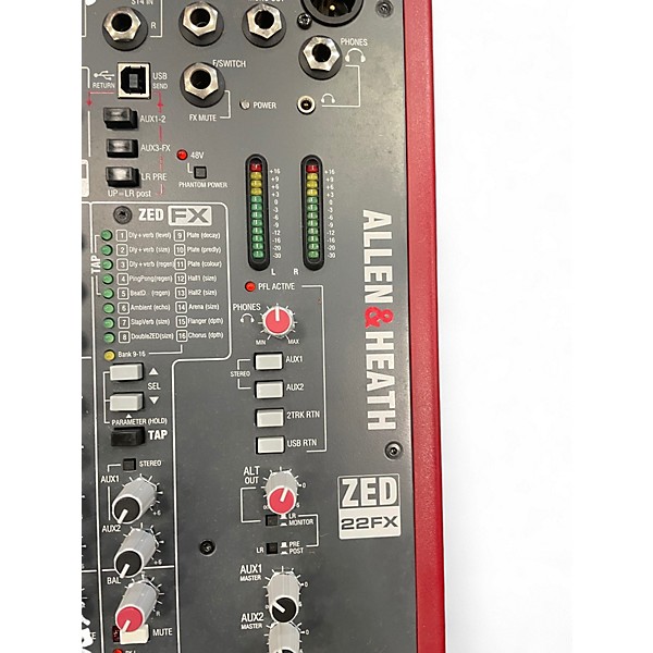 Used Allen & Heath ZED22FX Unpowered Mixer