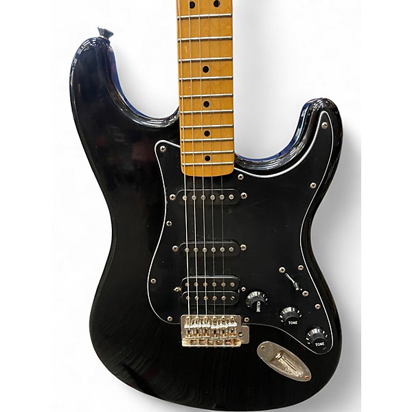 Used 2025 Squier Classic Vibe Stratocaster Black Solid Body Electric Guitar