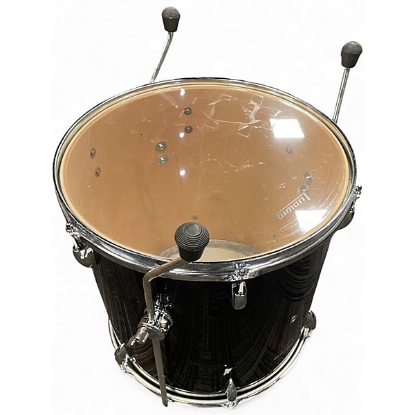 Used Ludwig 5 Piece Accent Black Drum Kit