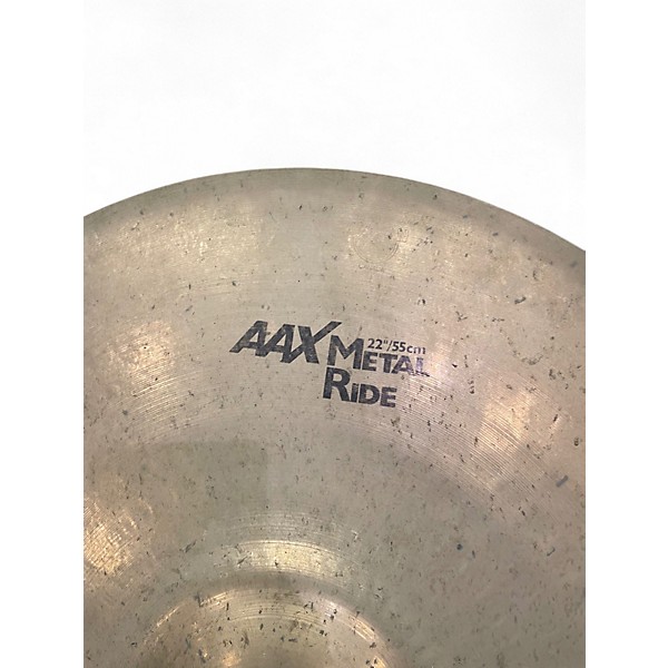 Used SABIAN 22in AAX METAL RIDE Cymbal