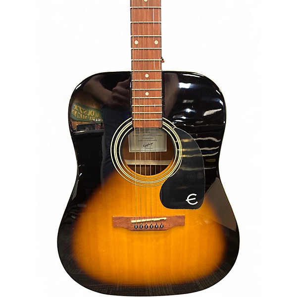 Used Epiphone DR100 2 Color Sunburst Acoustic Guitar
