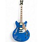 Used D'Angelico Deluxe DC Sapphire Pro Blue Sapphire Hollow Body Electric Guitar thumbnail