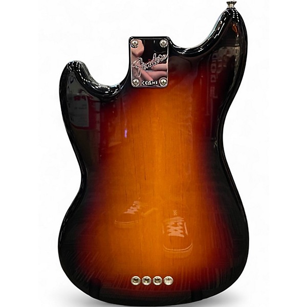 Used Fender American Performer Mustang Bass 3 Color Sunburst Electric Bass Guitar