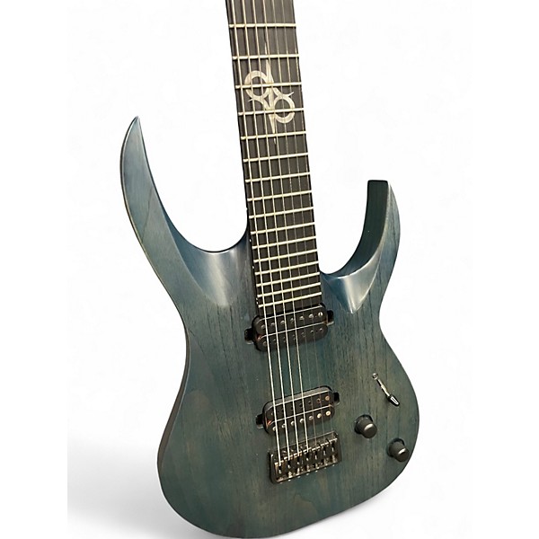 Used Solar Guitars A.27 Trans Blue Solid Body Electric Guitar