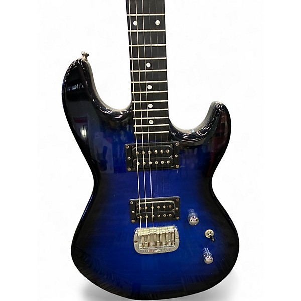 Used G&L Jerry Cantrell Signature Superhawk Deluxe BLUE Solid Body Electric Guitar