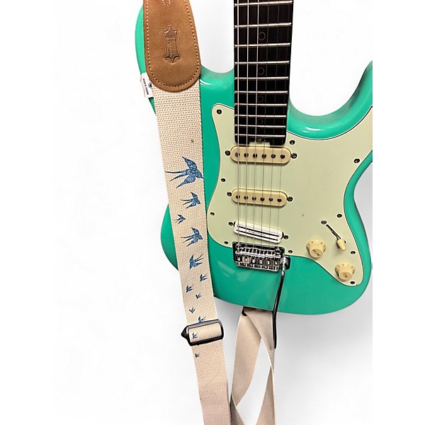 Used Schecter Guitar Research Nick Johnsonton Traditional Atomic Green Solid Body Electric Guitar