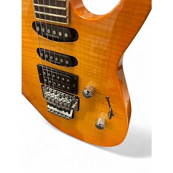 Used Jackson DK2 Dinky Yellow Tiger Solid Body Electric Guitar