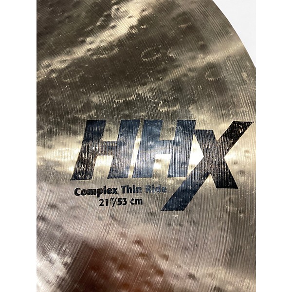 Used SABIAN 21in HHX Complex Thin Ride Cymbal
