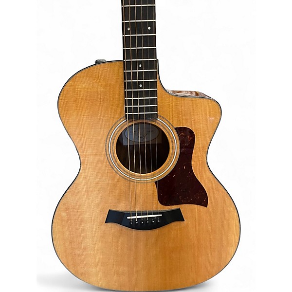 Used Taylor 214CE Plus Natural Acoustic Electric Guitar