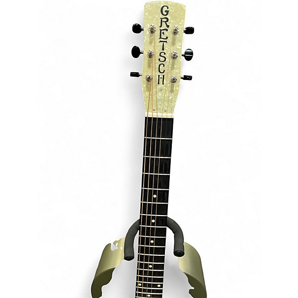 Used Gretsch Guitars G9201 Honeydipper Metal Round Neck Metallic Gray Resonator Guitar