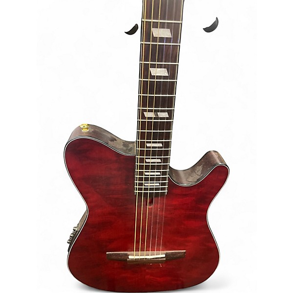 Used Ibanez Frh20 Wine Red Acoustic Electric Guitar