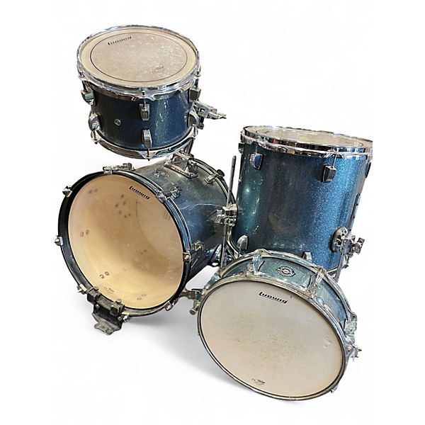 Used Ludwig 4 Piece Breakbeats By Questlove FROSTED SPARKLE Drum Kit