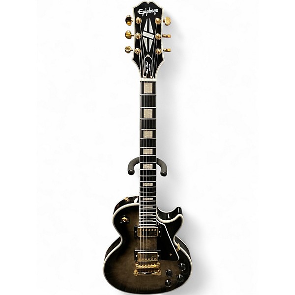 Used Epiphone les paul custom quilt cobra burst Solid Body Electric Guitar