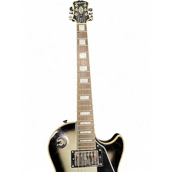 Used Epiphone Les Paul Custom Pro Silverburst Solid Body Electric Guitar