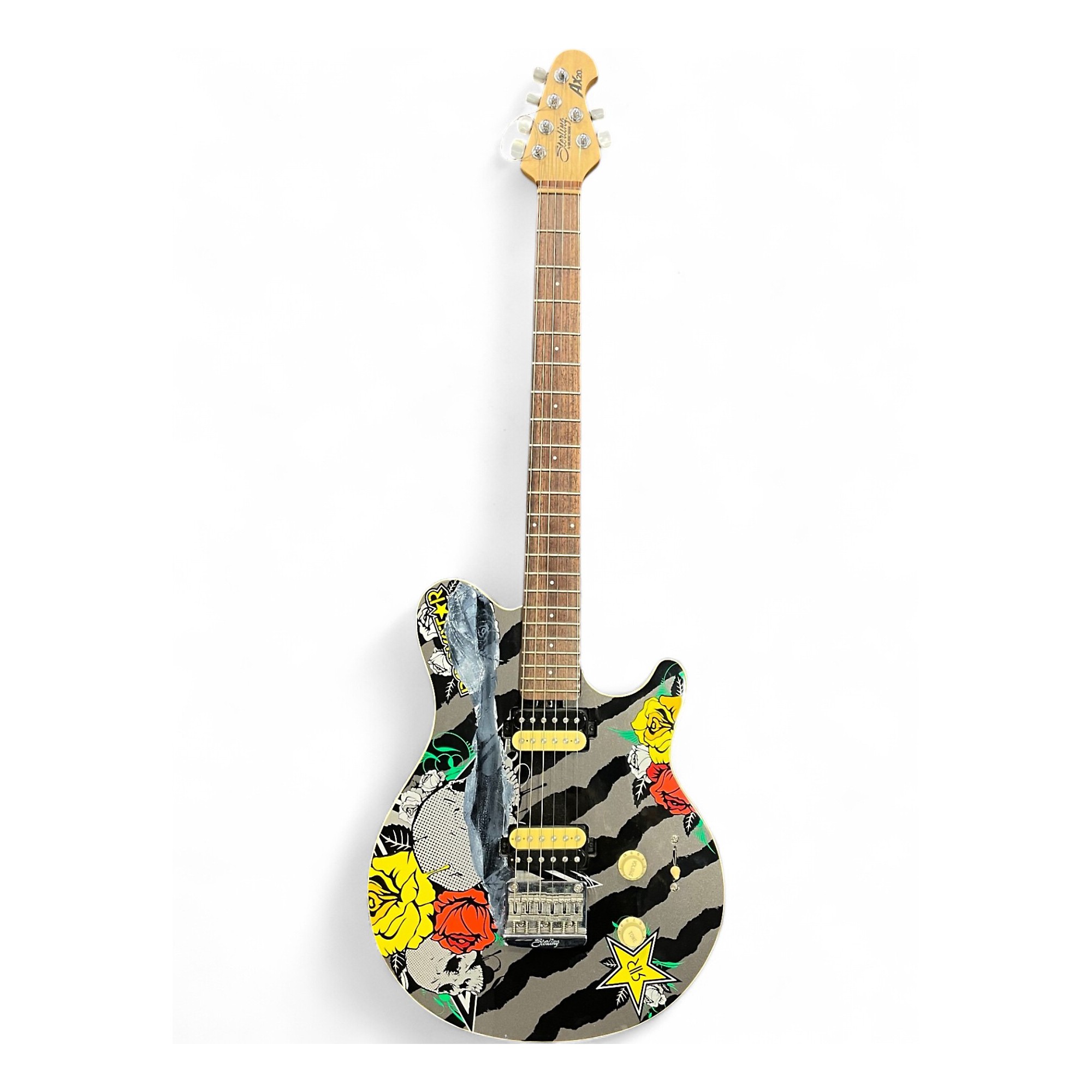 Used Sterling by Music Man AX20 Custom Graphic Solid Body Electric