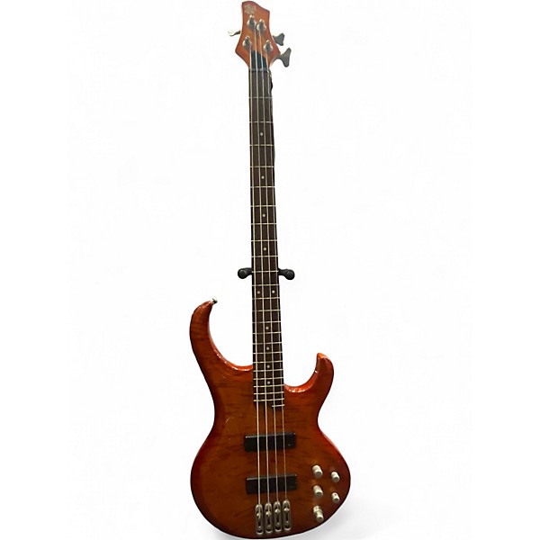 Used Ibanez BTB300FM orange Electric Bass Guitar