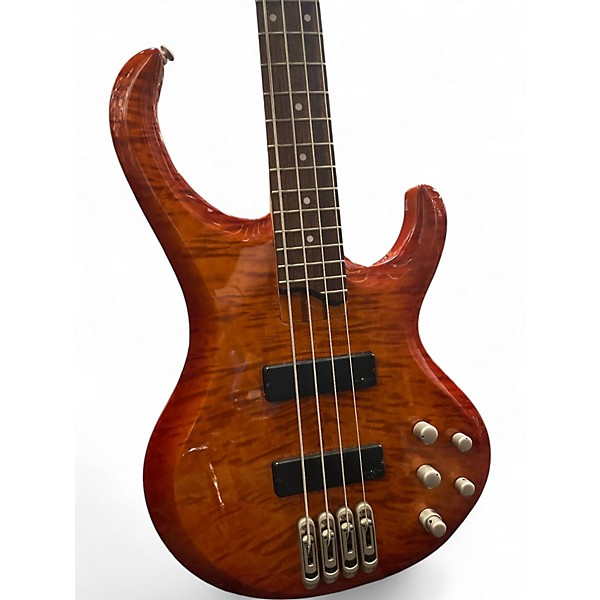 Used Ibanez BTB300FM orange Electric Bass Guitar
