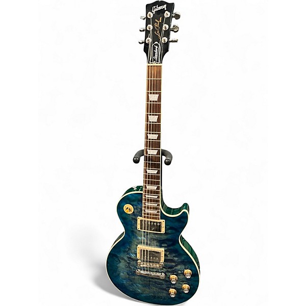 Used 2023 Gibson Les Paul Standard 1960's Neck AAA Quilt  Ocean Water Solid Body Electric Guitar