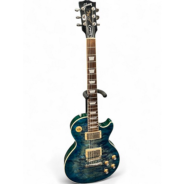 Used 2023 Gibson Les Paul Standard 1960's Neck AAA Quilt  Ocean Water Solid Body Electric Guitar