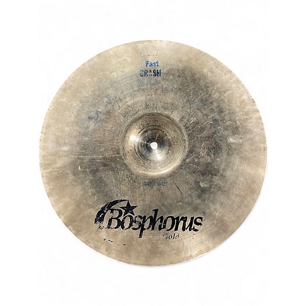 Used Bosphorus Cymbals 16in Gold Series Fast Crash  Cymbal