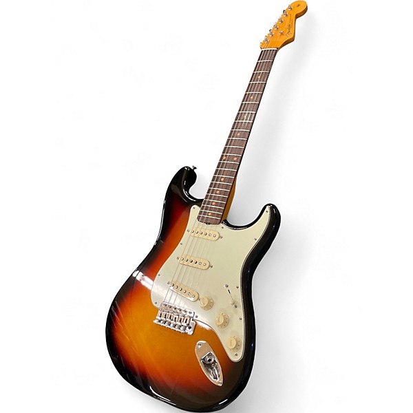 Used Fender AMERICAN VINTAGE II 61' STRATOCASTER 2 Tone Sunburst Solid Body Electric Guitar