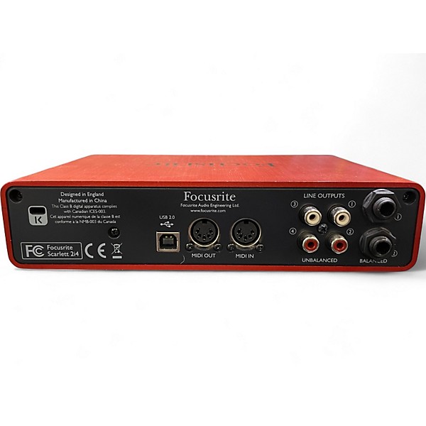 Used Focusrite Scarlett 2i4 Audio Interface