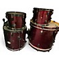 Used Pearl 4 Piece Vision Candy Apple Red Drum Kit thumbnail