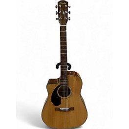 Used Fender CD60CE Dreadnought LH Natural Acoustic Electric Guitar