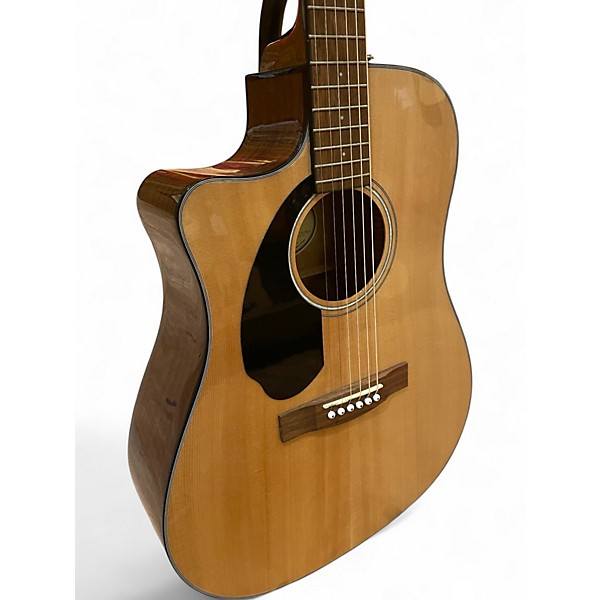 Used Fender CD60CE Dreadnought LH Natural Acoustic Electric Guitar