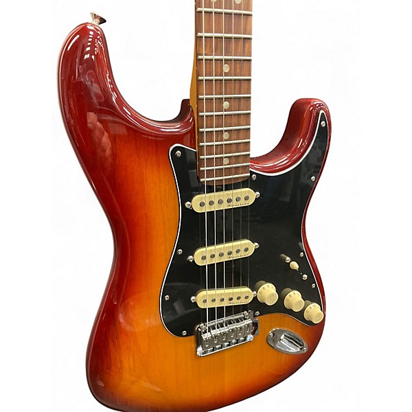 Used Fender Player Plus Stratocaster Sienna Sunburst Solid Body Electric Guitar
