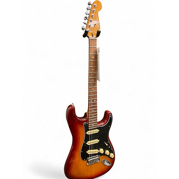 Used Fender Player Plus Stratocaster Sienna Sunburst Solid Body Electric Guitar