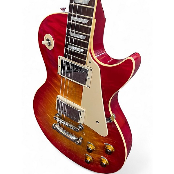 Vintage 1981 Gibson Gibson Leo's Music 1950s Reissue Les Paul Standard 2 Tone Sunburst Solid Body Electric Guitar